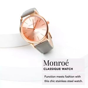 Monroe watch Rose Gold and Gray